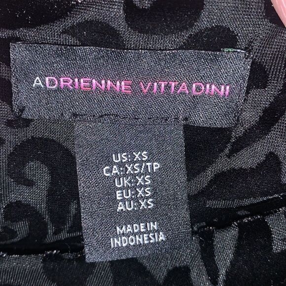 Adrienne vittadini black velvet & shear shift dress XS - Picture 8 of 9